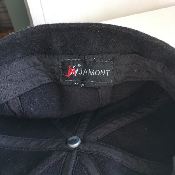 Jamont Black Tweed Paper Boy Cap - Picture 2 of 8